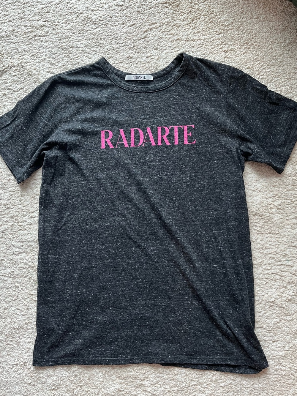 Rodarte pink logo tshirt